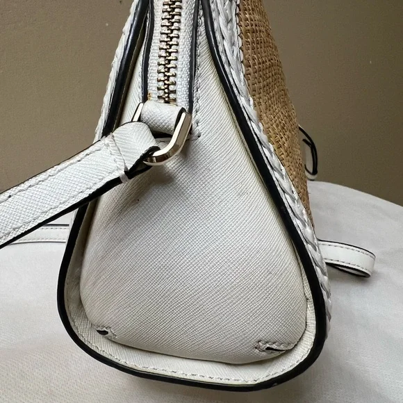 Kate Spade Woven / leather Crossbody GUC - Picture 8 of 13